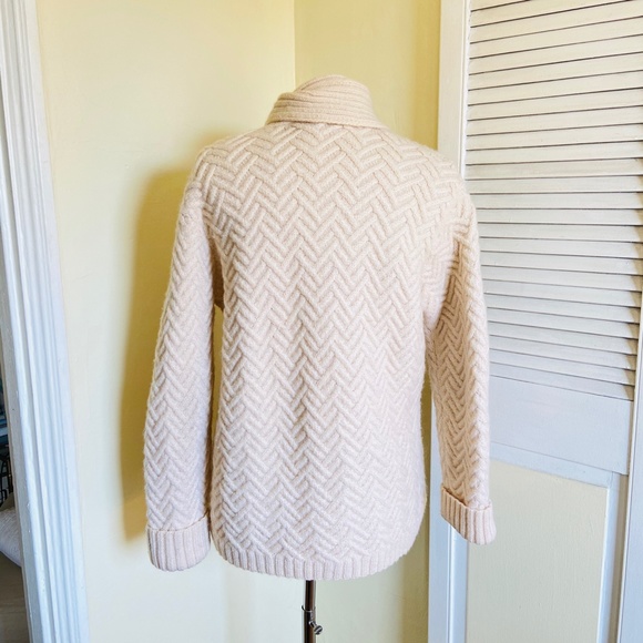 RARE Ralph Lauren Hand Knit Toggle Sweater Coat - Picture 3 of 8